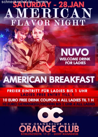 American Flavor Night Werbeplakat