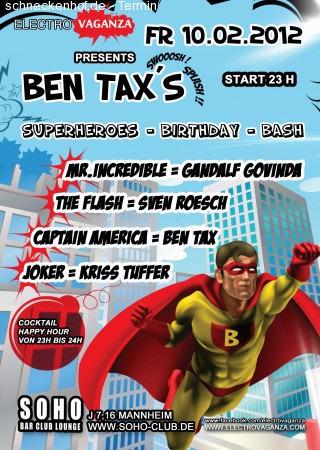 Superheroes Birthday Bash Werbeplakat