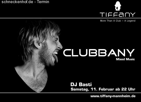CLUBBANY @ Tiffany Werbeplakat