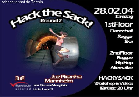 Hack the Sack! Werbeplakat