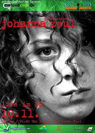 Musikbox : Johanna Zeul Werbeplakat