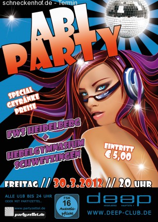 ABI Party Werbeplakat