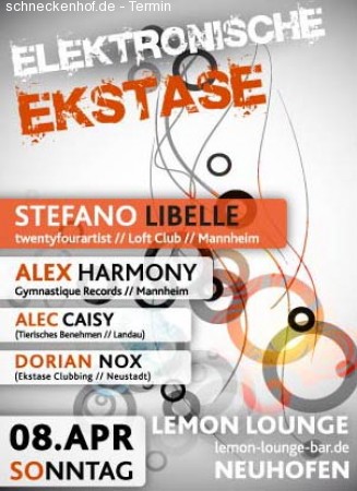 Elektronische Ekstase Werbeplakat