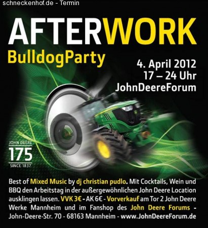 John Deere After Work Party Werbeplakat