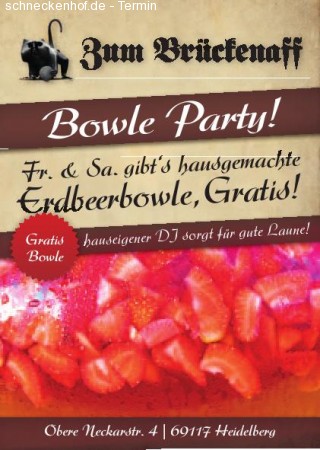 Bowle Party Werbeplakat