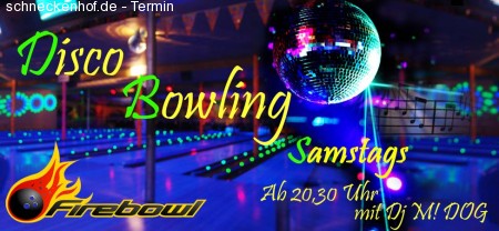Disco-Bowling Werbeplakat