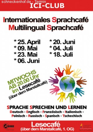 Internationales Sprachcafé Werbeplakat