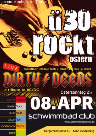 Ü30 rockt Ostern Werbeplakat