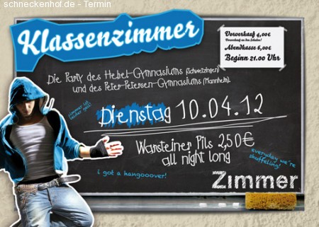 Klassenzimmer Werbeplakat