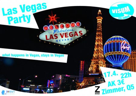 Visum International Party Werbeplakat