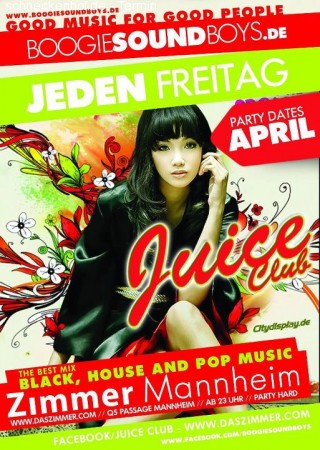 Juice Club - Campus Night Werbeplakat