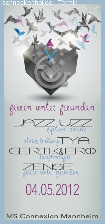 Feiern unter Freunden Werbeplakat