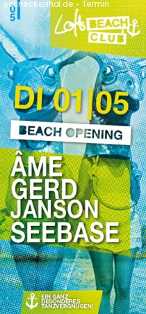 Afterparty Beach Opening Werbeplakat