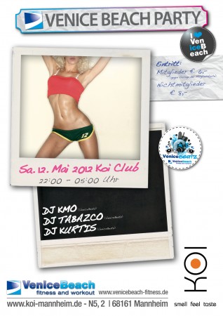 Venice Beach Party Werbeplakat