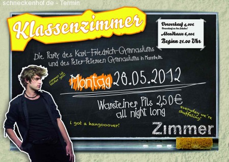 Klassenzimmer Werbeplakat