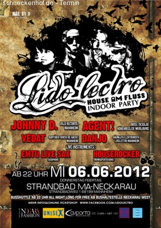 Lido 'lectro... House am Fluß Werbeplakat