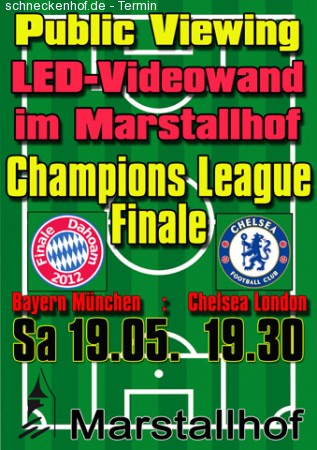 CL-Finale Public Viewing Werbeplakat
