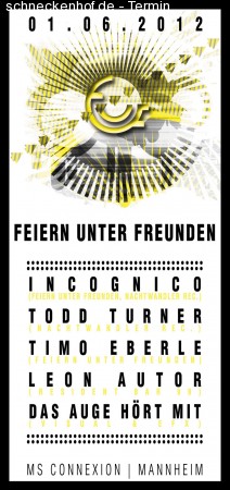 Feiern unter Freunden Werbeplakat