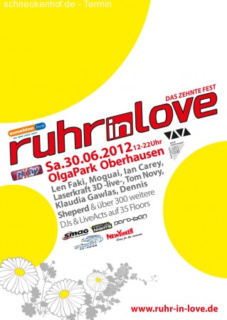 Bustour Ruhr in Love 30.06.12 Werbeplakat