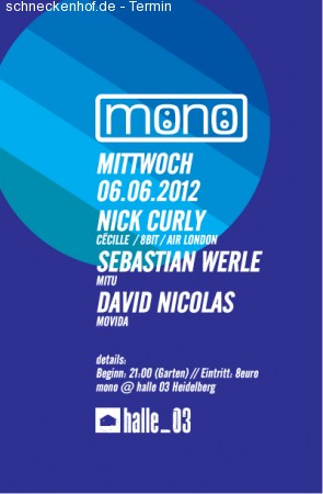 Mono - Nick Curley Werbeplakat