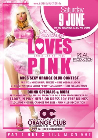 Ladies Loves Pink Werbeplakat