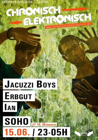 Chronisch Elektronisch Werbeplakat