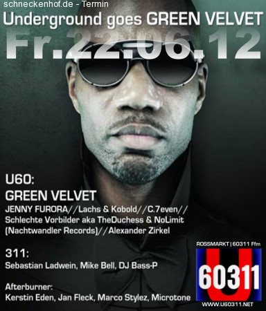 Underground goes Green Velvet Werbeplakat