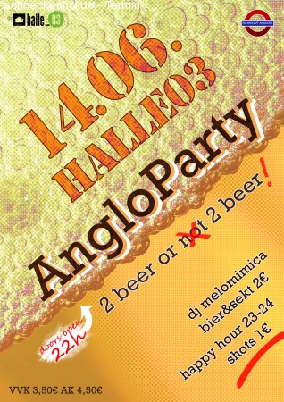 Angloparty!! Werbeplakat