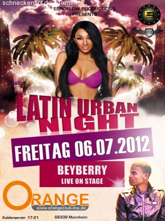 Latin Urban Night Mannheim Werbeplakat