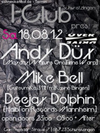 Andy Düx & Mike Bell @ I-Club Werbeplakat