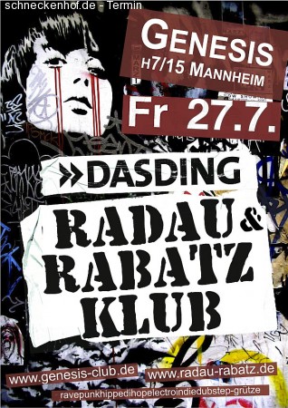 DASDING: Radau & Rabatz Klub Werbeplakat