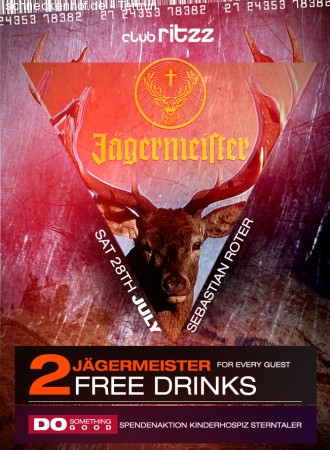 Sebastian Roter & Jägermeister Werbeplakat