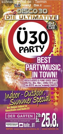 Ü30 Sommer-Special Werbeplakat