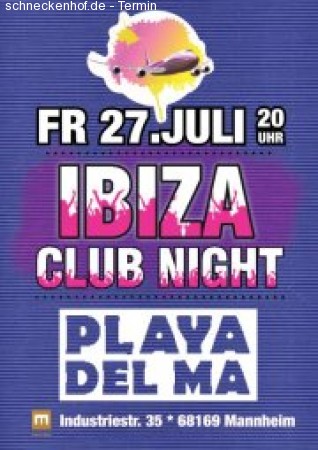 IBIZA Clubnight Werbeplakat