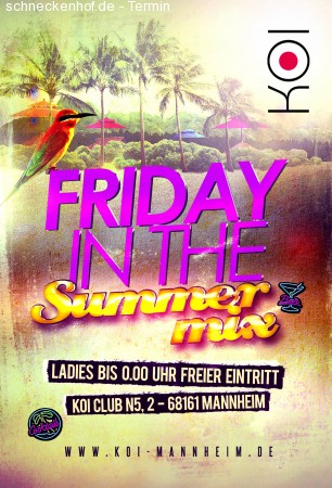 Friday in the summer Mix Werbeplakat