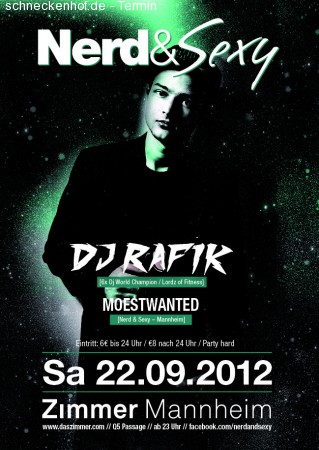 Nerd & Sexy pres.: DJ Rafik Werbeplakat