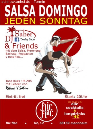 Salsa Domingo Werbeplakat
