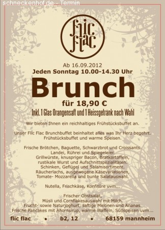 SonntagsBrunch Werbeplakat