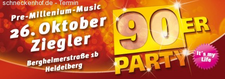 90ER Party Heidelberg Werbeplakat