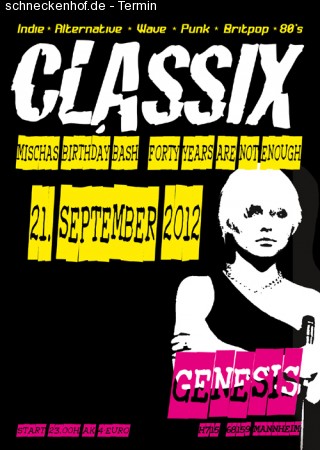 Classix! - Birthday Bash Werbeplakat