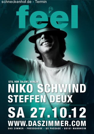 feel with Niko Schwind Werbeplakat