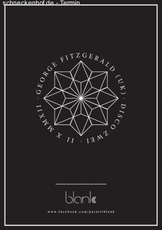 Blank: George Fitzgerald (UK) Werbeplakat