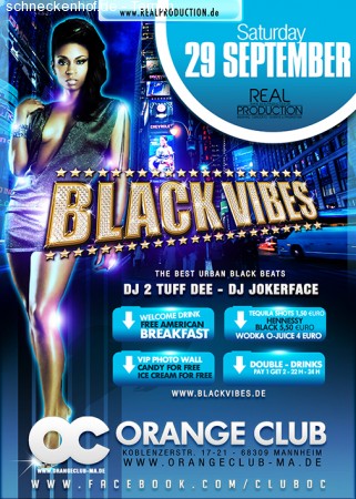 Black Vibes Werbeplakat