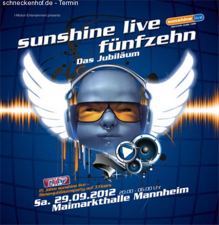 15 Jahre Sunshine Live Werbeplakat