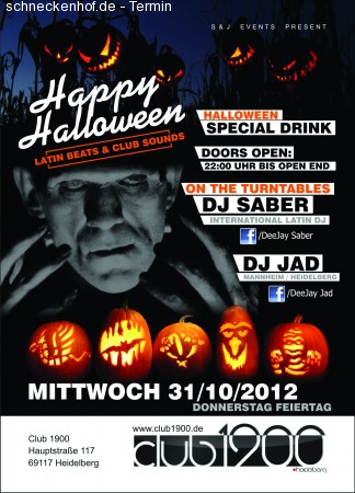 Happy Halloween @Club 1900 -HD Werbeplakat
