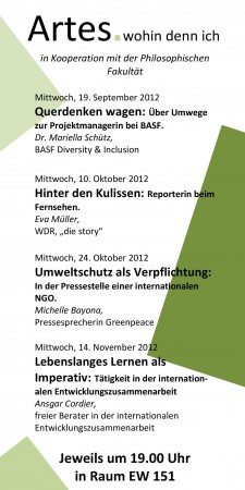 Umweltschutz als Verpflichtung Werbeplakat