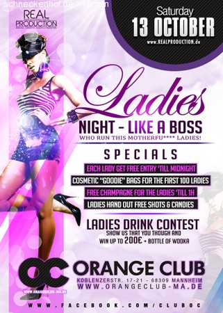 Ladies Night - Like A Boss Werbeplakat