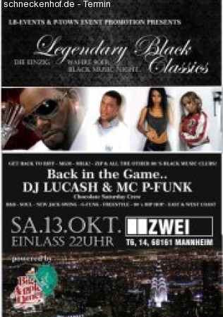 Legendary Black Classics Night Werbeplakat
