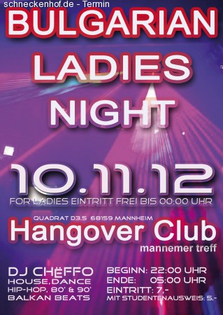 Bulgarian Ladies Night Werbeplakat