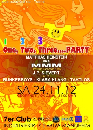 One, two, three...Party :) Werbeplakat
